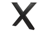 Tafelpoot_Zwart_Staal_X_vorm_1