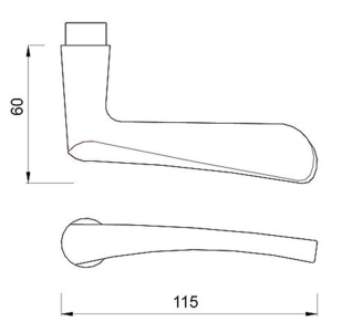 zwarte_deurklink_vlindermodel_afmeting