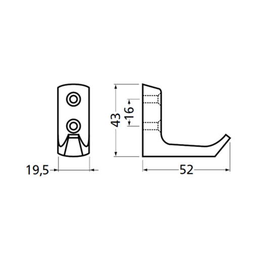 kapstokhaak_rond_enkel_lijntekening