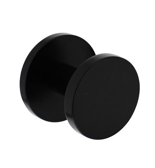 voordeurknop_rond_aluminium_zwart