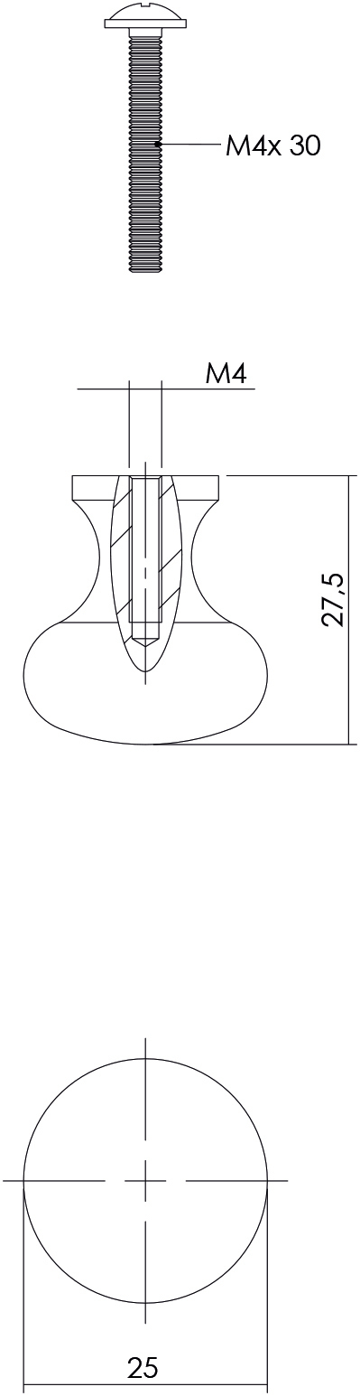 meubelknop_25_mm_bol_zwart_per_stuk_afmetingen