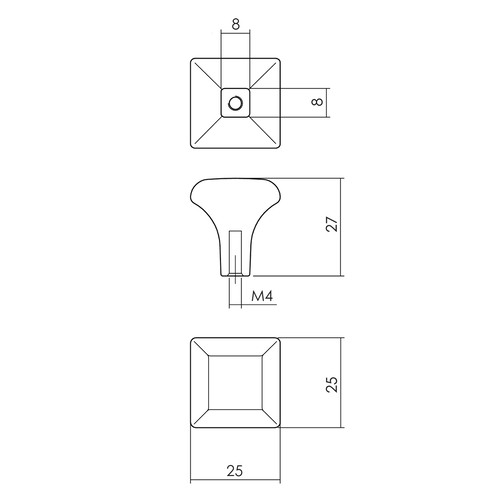 meubelknop_25_mm_vierkant_zwart_per_stuk_afmetingen