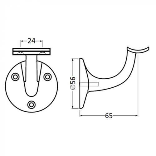 trapleuning_houder_rondmodel_opschroevend_lijntekening_1