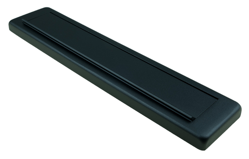 brievenbusklep_zwart_met_veer_recht_model