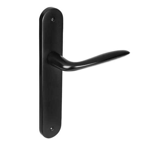 deurklink_zwart_op_schild_met_design_greep_per_set