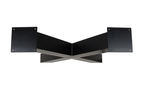 Tafelpoot_Zwart_Staal_X_vorm_bovenkant__1_